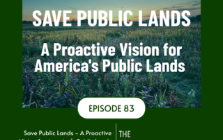 Title card for episode 83 - image of field at shenandoah national park at sunrise with episode title overlay
