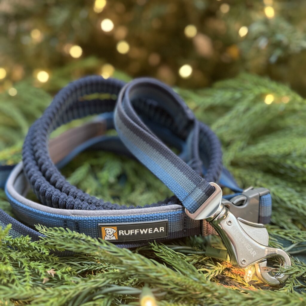 The Ruffwear leash allows me to have my hands free on a hike.