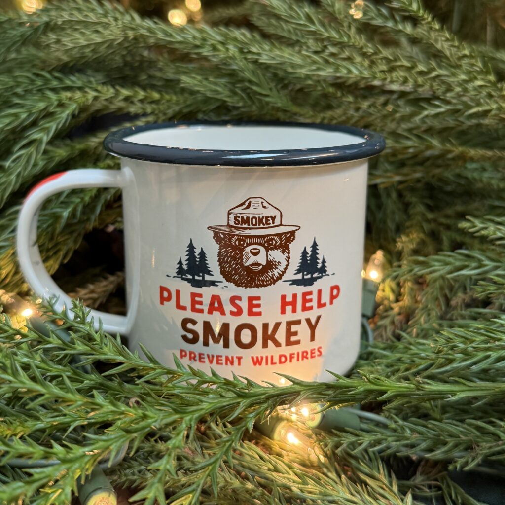 The Smokey Bear mug will tap into nostalgia as you practice what he taught you when you are outside.