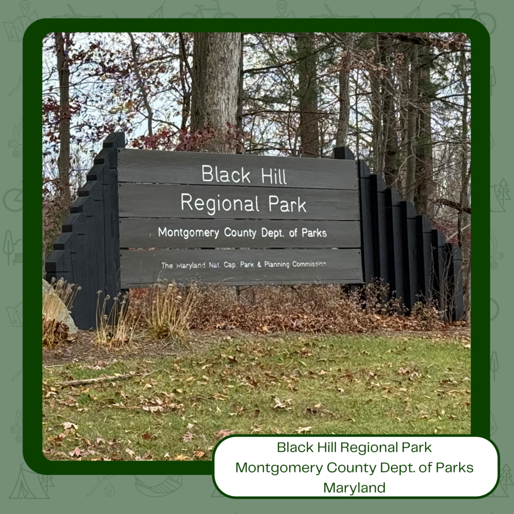 Sign at the entrance of Black Hill Regional Park