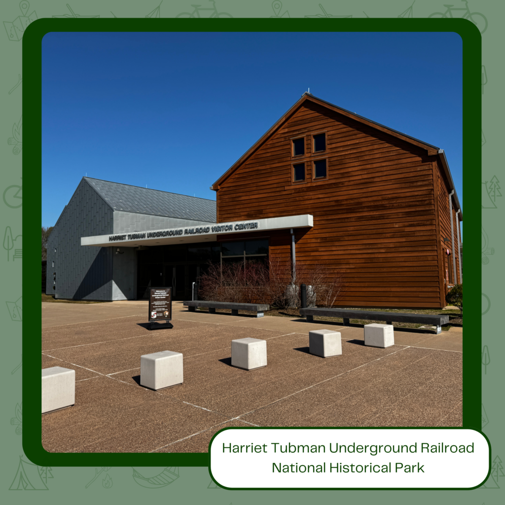 Photo of the visitor center and museum at Harriet Tubman Underground Railroad National Historical Park
