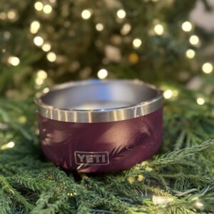 Yeti dog bowl - christmas featured