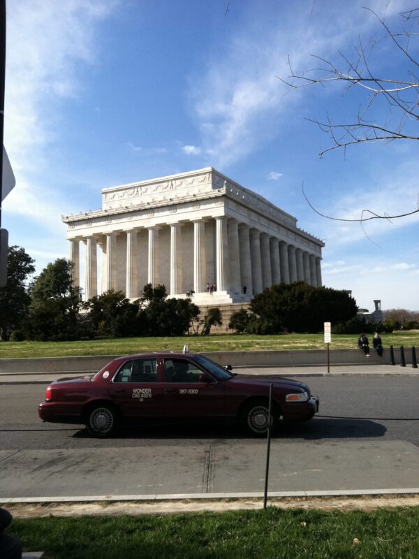 linc - distance photo The Lincoln Memorial seen from a distance across the National Mall, Washington DC